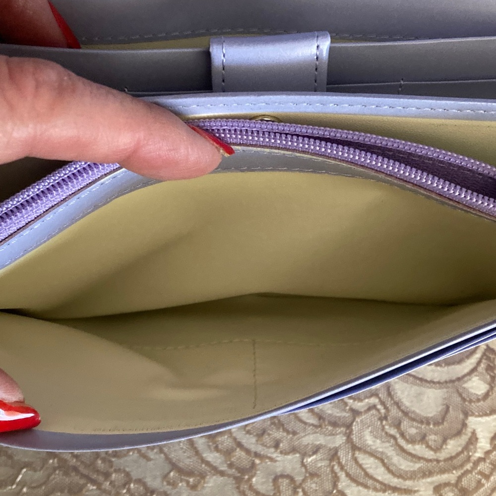 Givenchy Beautiful Lavender Natural Leather Long Wallet with COA. - Picture 10 of 15